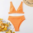 Bikini color liso cintura alta con abertura multicolorespicture56