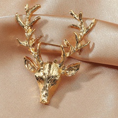 fashion creative Clothing Accessories Animal Deer Head shape Brooch