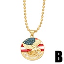 Fashion Eagle Star Stripes Simple Clavicle Chain Zircon Copper Necklacepicture9