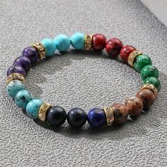Fashion Colorful Agate Bead Bohemian Stone  Stone Bracelet
