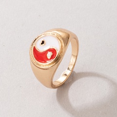 Fashion Cute Cartoon Dripping Colorful Alloy Single Ring Wholesale