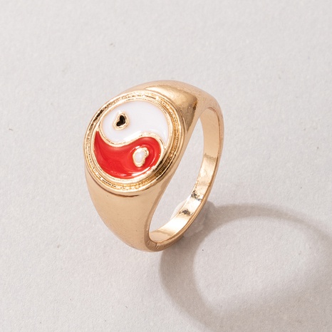 Fashion Cute Cartoon Dripping Colorful Alloy Single Ring Wholesale's discount tags
