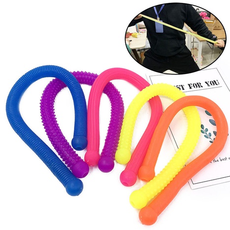 TPR Soft Rubber Elastic Noodle Rope Lala Decompression Rope Vent Exotic Decompression Toy DIY Woven Bracelet's discount tags