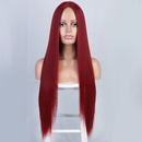 Femmes Perruque Longue Ligne Droite de Cheveux Synthtiques Perruques Avant Dentelle Rouge Perruquepicture1