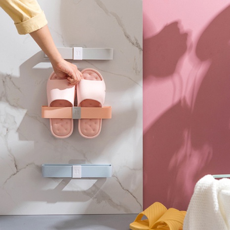 Estante para zapatillas de baño montado en la pared gancho para inodoro sin perforaciones detrás de la puerta inodoro colgante de pared estante de almacenamiento fantástico's discount tags