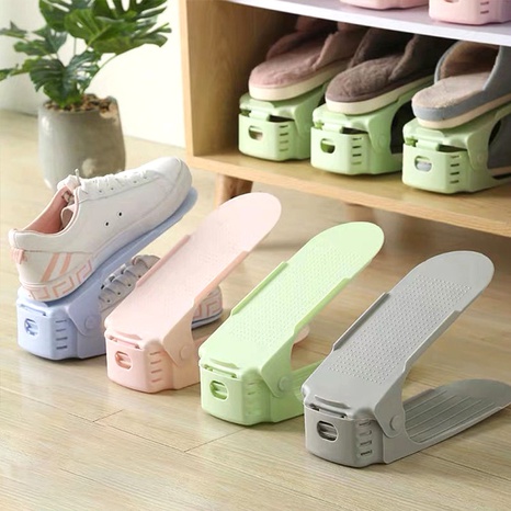 Double-Layer Shoe Rack Plastic Home Dormitory Shoe Cabinet Shoe Rack Storage Fantastic Shoe Rack's discount tags
