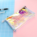 Mode Neue Transparente Kosmetische Laser Transparent Bleistift Fall Hand Taschepicture4