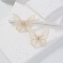 Womens Fashion White Butterfly Geometric Alloy Stud Earrings picture9