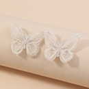 Womens Fashion White Butterfly Geometric Alloy Stud Earrings picture11