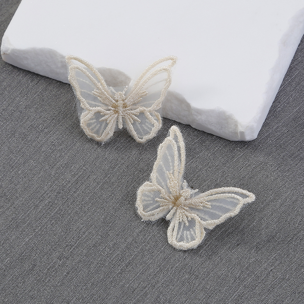 Womens Fashion White Butterfly Geometric Alloy Stud Earrings picture1