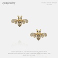 Fashion Little Bee Zircon Earrings Wholesalepicture16