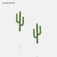 fashion zircon cactus shape earrings wholesalepicture16
