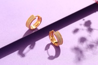 Fashion Retro Creative Small Simple Geometric Inlaid Zircon Copper Earringspicture7