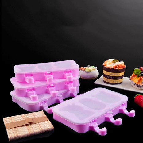 DIY Silicone Sorbet/Ice Cream Mold Summer Stall Hot Sale Cartoon Household Homemade Ice Cube Mold's discount tags