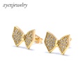 fashion goldplated zircon bows earringspicture13