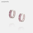 fashion colorful zircon goldplated circle earringspicture19