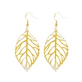 Leaf Butterfly Creative Personality Fashion Hollow Metal Leaf Earringspicture40