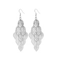 Leaf Butterfly Creative Personality Fashion Hollow Metal Leaf Earringspicture44