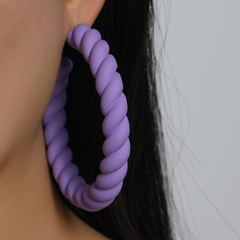 Twist earrings creative earrings personality alternative resin earrings simple earrings