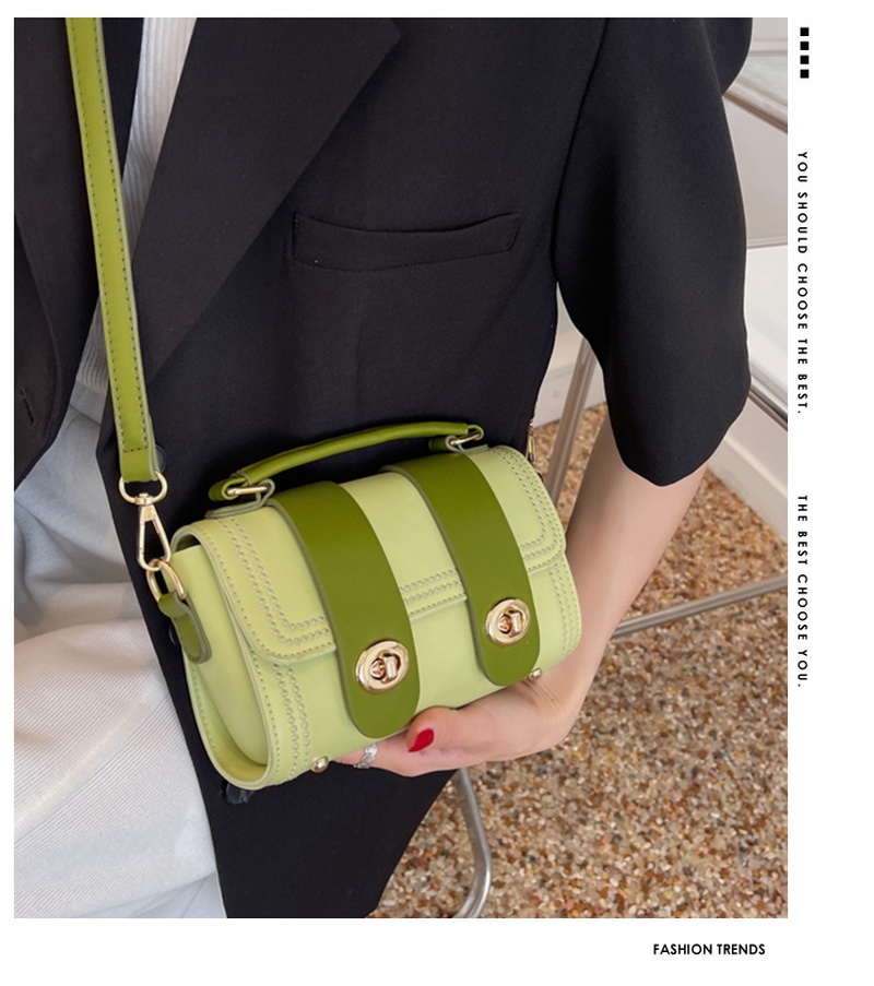 Net red popular small bag female 2022 spring new trendy highend texture wild fashion handbag Boston bag