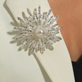 Fashion Double Rhinestone Pearl Flower Alloy Broochpicture13