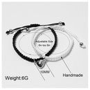 Simple Alloy HeartShaped Magnetic Buckle Suction Couple Bracelet Handmade Braided Ropepicture11