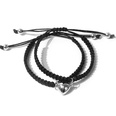 Simple Alloy HeartShaped Magnetic Buckle Suction Couple Bracelet Handmade Braided Ropepicture13