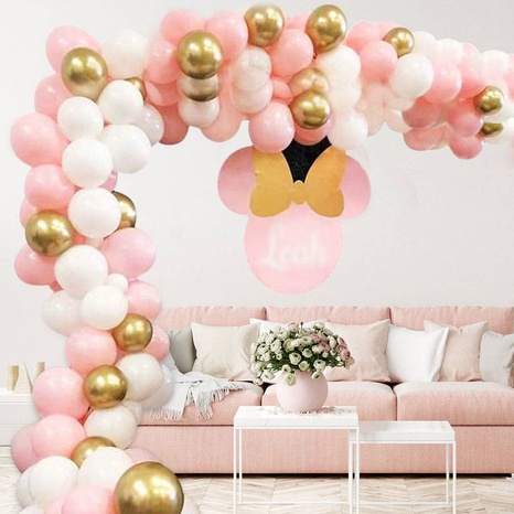96Pc Macaron Pink Gold Balloon Set Wedding Birthday Party Decorations Arrangement's discount tags