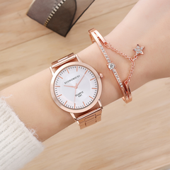 Mode Mädchen Disc Skala Nicht-Digitale Einfache Armband Uhr