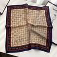 New stitching color matching lattice full printed silk mulberry silk 53cm square scarfpicture20