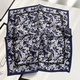 New stitching color matching lattice full printed silk mulberry silk 53cm square scarfpicture31