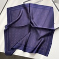 New stitching color matching lattice full printed silk mulberry silk 53cm square scarfpicture34