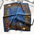 New stitching color matching lattice full printed silk mulberry silk 53cm square scarfpicture39