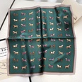 New stitching color matching lattice full printed silk mulberry silk 53cm square scarfpicture40
