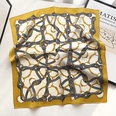 New stitching color matching lattice full printed silk mulberry silk 53cm square scarfpicture42