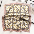 New stitching color matching lattice full printed silk mulberry silk 53cm square scarfpicture43