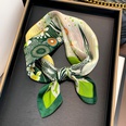 Korean green flower printing silk scarf wholesalepicture20