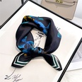 Korean green flower printing silk scarf wholesalepicture32