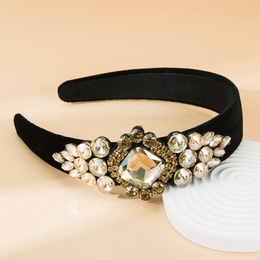 Fashion Baroque Shiny Golden Velvet Cloth Headband Hair Accessoriespicture14