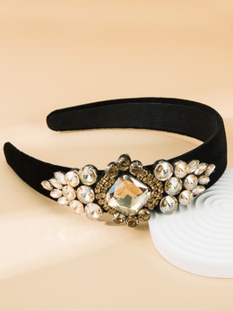 Fashion Baroque Shiny Golden Velvet Cloth Headband Hair Accessoriespicture13