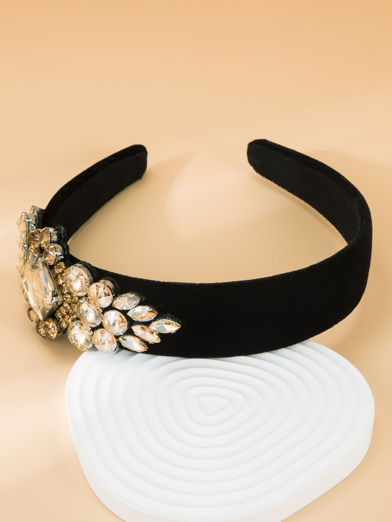 Fashion Baroque Shiny Golden Velvet Cloth Headband Hair Accessoriespicture5