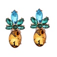 Mode Ornament Pferd Auge Kristall Ananas Shaped Alloy Stud Ohrringepicture10