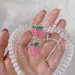 New Sweet Fruit Strawberry Grape Alloy Stud Earrings