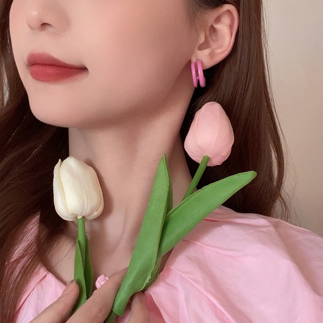 Fashion Rose Women's Retro Paint Circle Alloy Ear Studs's discount tags