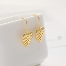 Fashion Ornament Simple Hollow Leaf Shaped Alloy Stud Earringspicture8