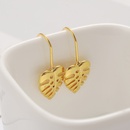 Fashion Ornament Simple Hollow Leaf Shaped Alloy Stud Earringspicture6