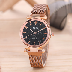 Small Fresh Fashion Digital Dial Simple Ferromagnetic Quartz Watch