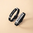 fashion letter king queen crown printing stainless steel couple braceletpicture12
