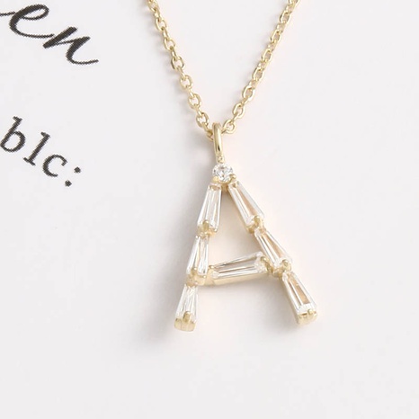 Light luxury niche simple letter S925 silver necklace's discount tags