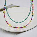 Spring crystal collarbone chain smile beads stacked color necklacepicture8